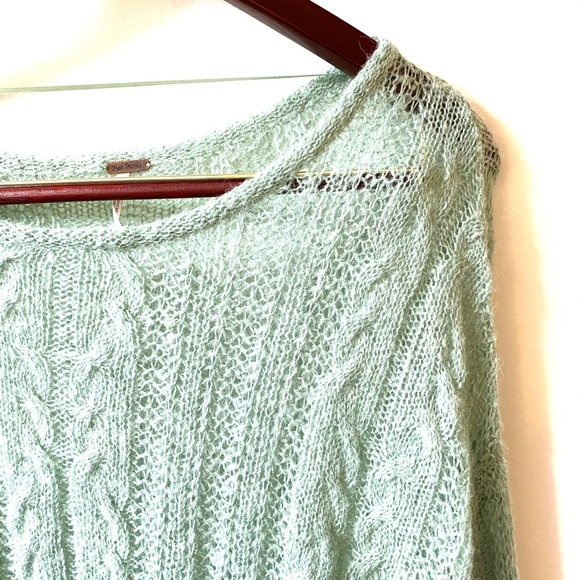 Free People l Angel Soft Pullover in Mint - Picture 3 of 15